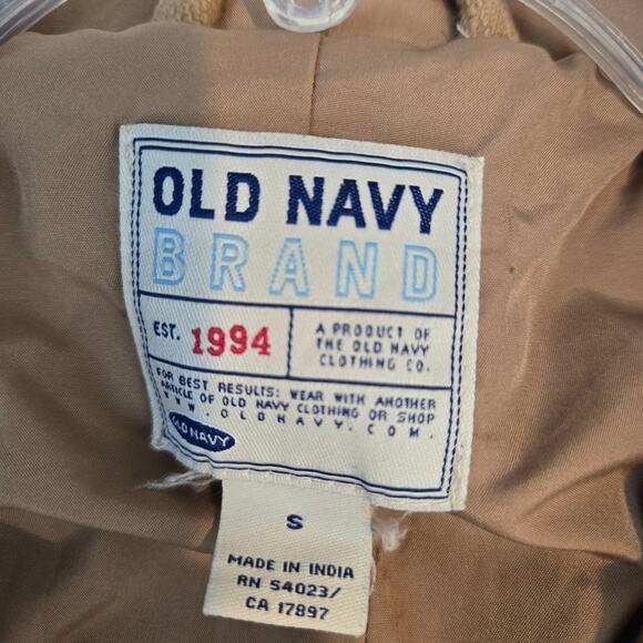 Old Navy Women's Coat Small S Tan Misses Size 4 6 Jacket - Picture 4 of 8